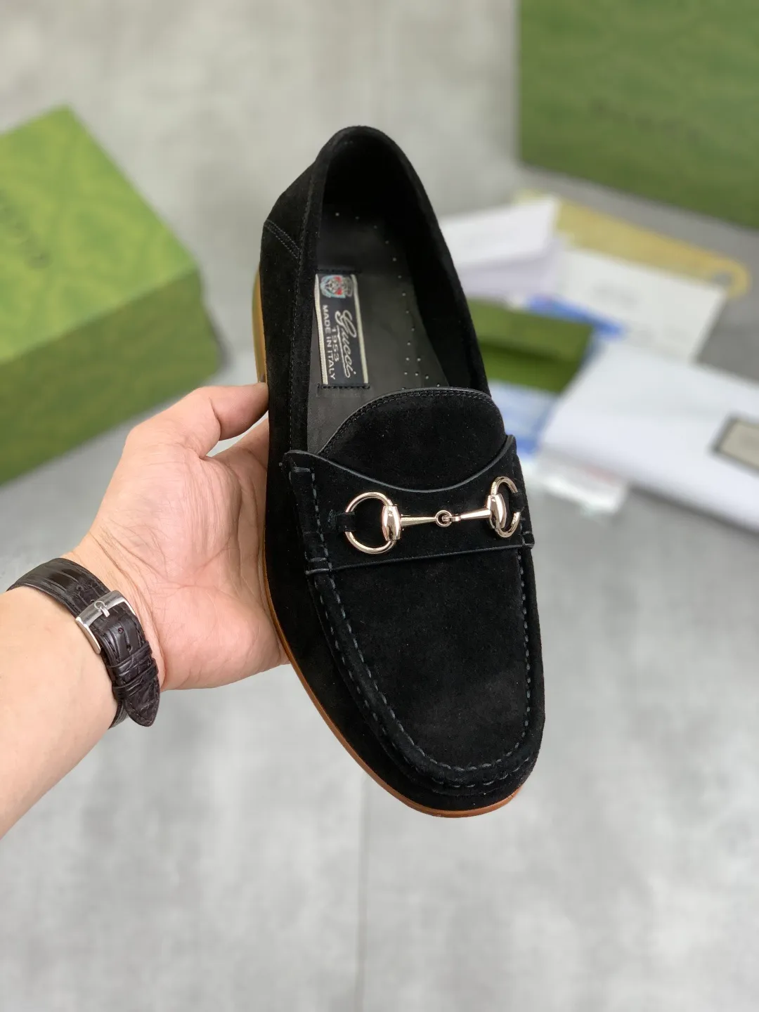 Men's men's shoes 💰P540 [New style] Water-dyed cowhide 💰💎💎💎 [Gucci] Gucci high-end men's formal business leather shoes, original order 1:1 authentic goods! Original imported high-end washed calfskin, original metal buckle, imported first-layer cowhide lining for feet, original outsole, men's shoe size: 38-44, multiple colors available